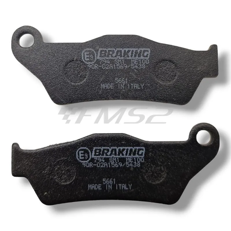 Pastiglie freno Braking semi metalliche posteriori per maxi moto BMW 850, 1000, 1100, 1150, 1200 e 1300 cc prodotte dal 1994 in poi, ricambio 794SM1