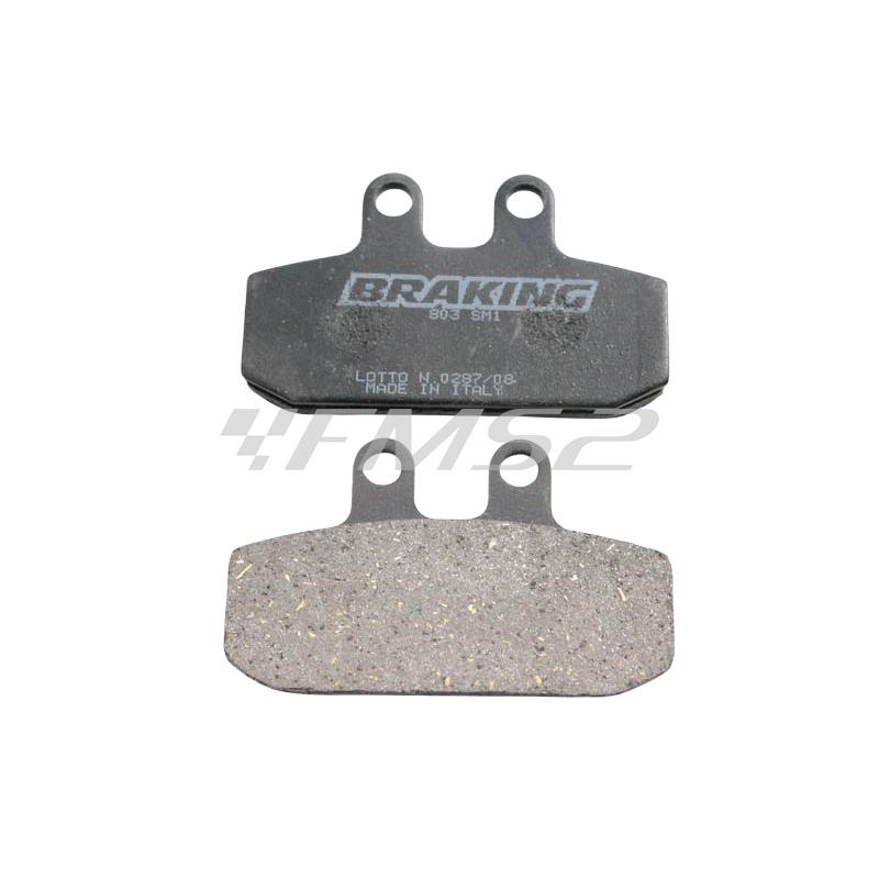 Pastiglie freno Braking 803SM1 (pasticche), colore nero, ricambio 803SM1