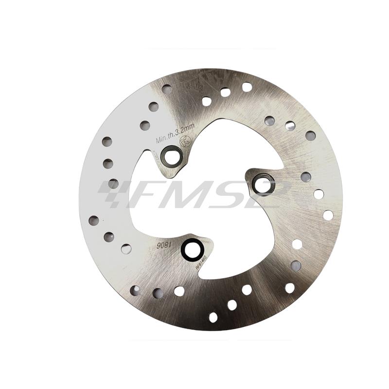 Disco freno Braking rotondo come originale diametro 190 mm e fissaggio a 3 viti per scooter Mbk nitro e Yamaha Aerox 50 cc, ricambio RF8146S