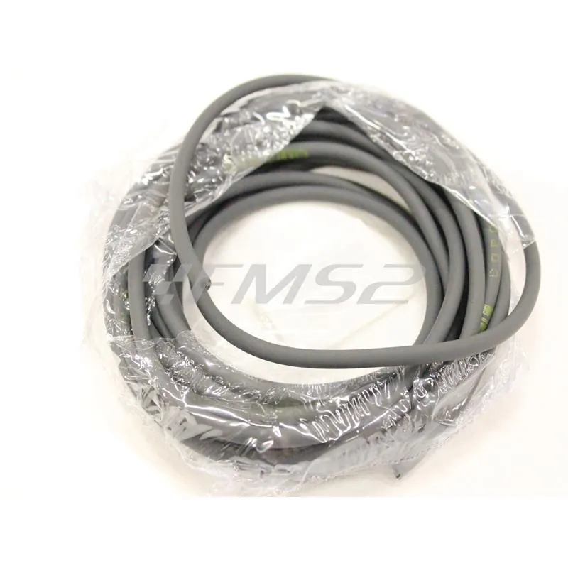 Tubo benzina copolan U.M.L. in gomma siliconica colore grigio diametro 5 mm esterno, 2 mm interno, rotolo con prezzo al metro, ricambio 5V600510