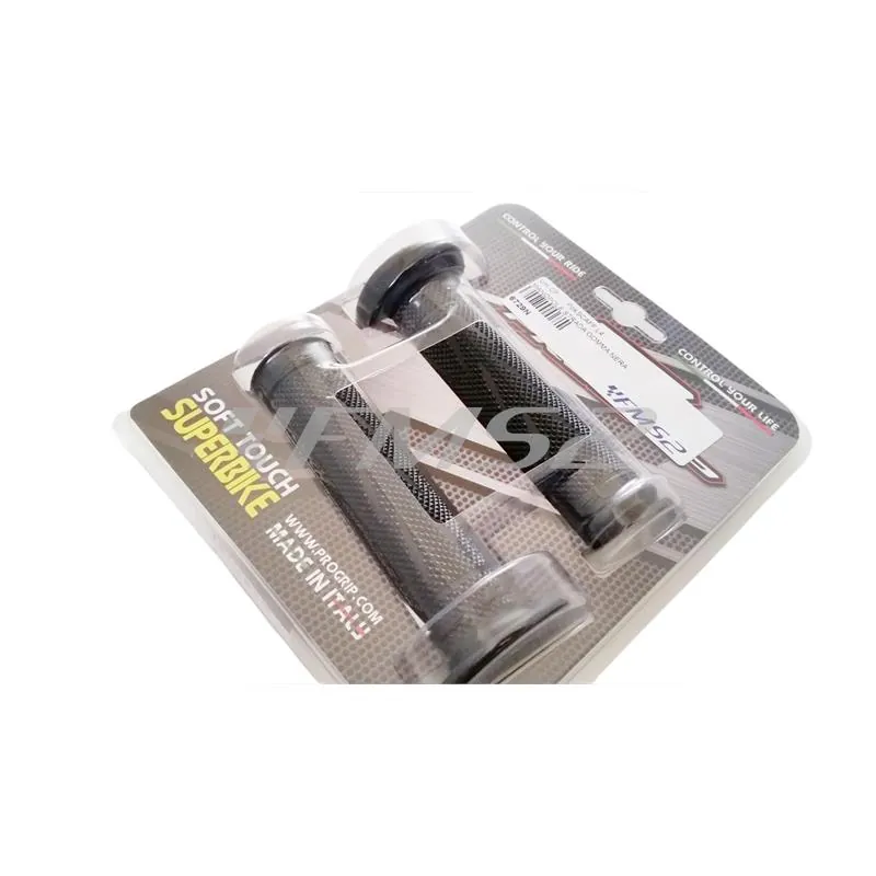 Manopole strada gomma nera, ricambio 6729N