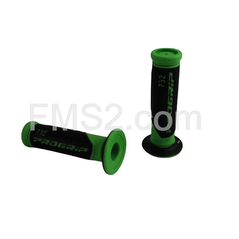 Manopole scooter dual density nero-verde ProGrip (Big Star), ricambio 67322