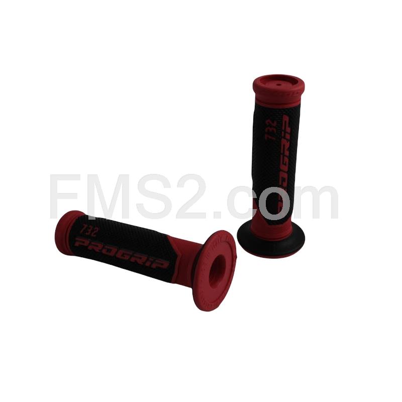 Manopole scooter dual density nero-rosso ProGrip (Big Star), ricambio 67324