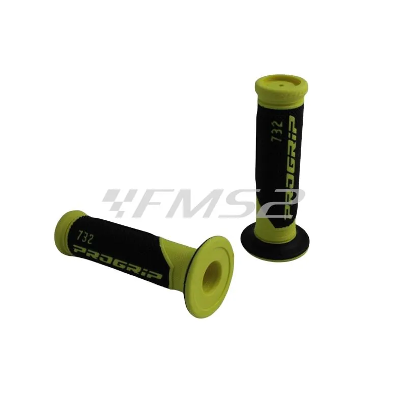 Manopole scooter dual density nero-giall ProGrip (Big Star), ricambio 67327