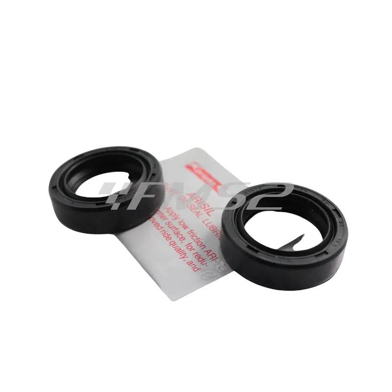 Kit paraolio forcella Mentasti Ariete ARI052 con misura 26x37x10,5 mm TC4 per forcella anteriore scooter MBK Booster Spirit prodotti fino al 1998, ricambio ARI052