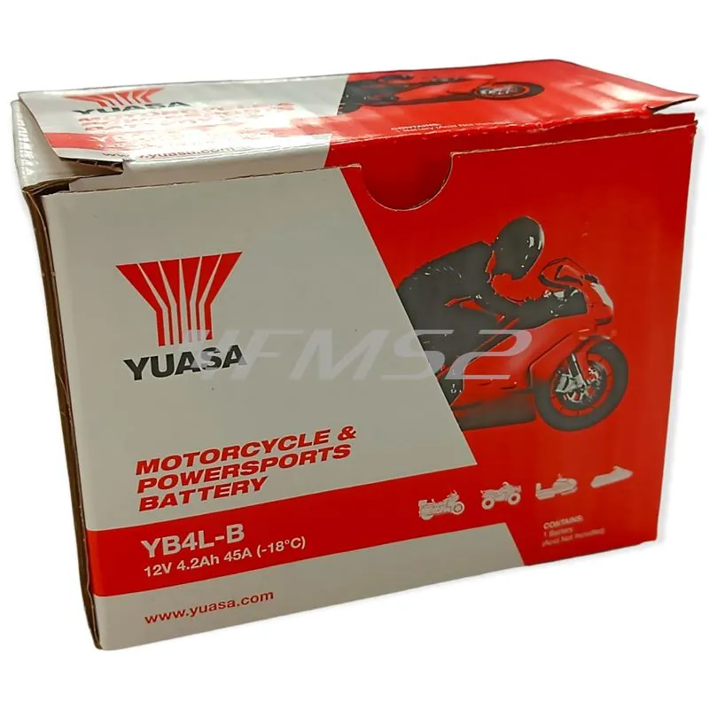 Batteria yuasa yb4l-b, ricambio E01112