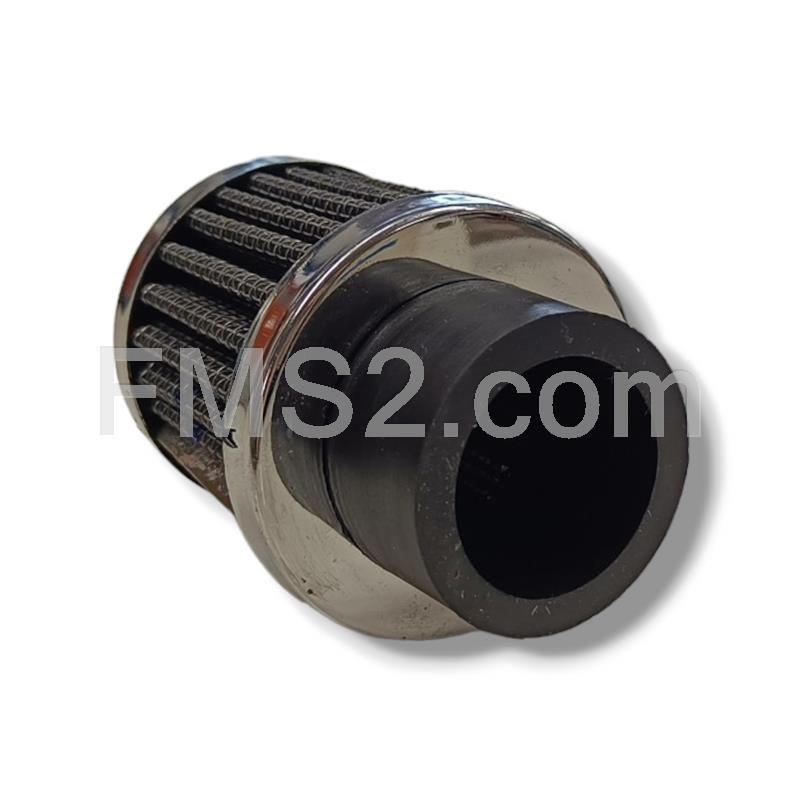 Filtro aria conico diametro 28mm rete metall fi Bergamaschi, ricambio E17056