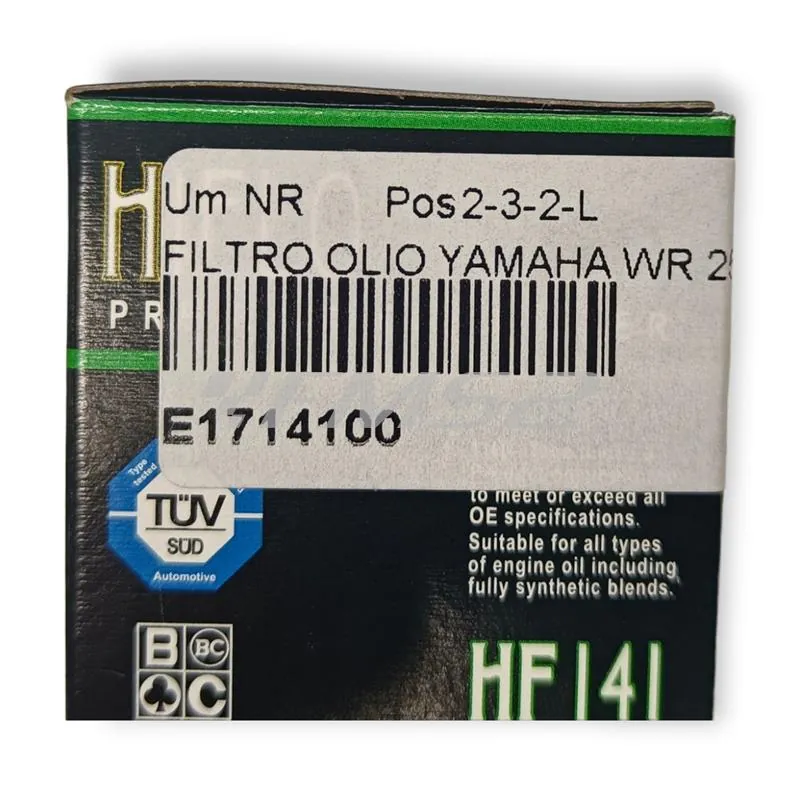 Filtro olio yamaha wr 250/450 yz 450 03-, ricambio E1714100