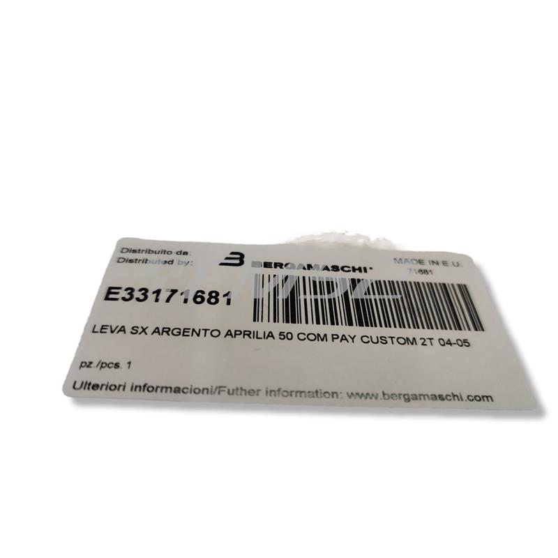 Leva sx argento cb f hornet 600 98-06, ricambio E33171681