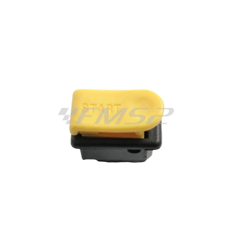 Pulsante start giallo Bergamaschi, ricambio F2005686