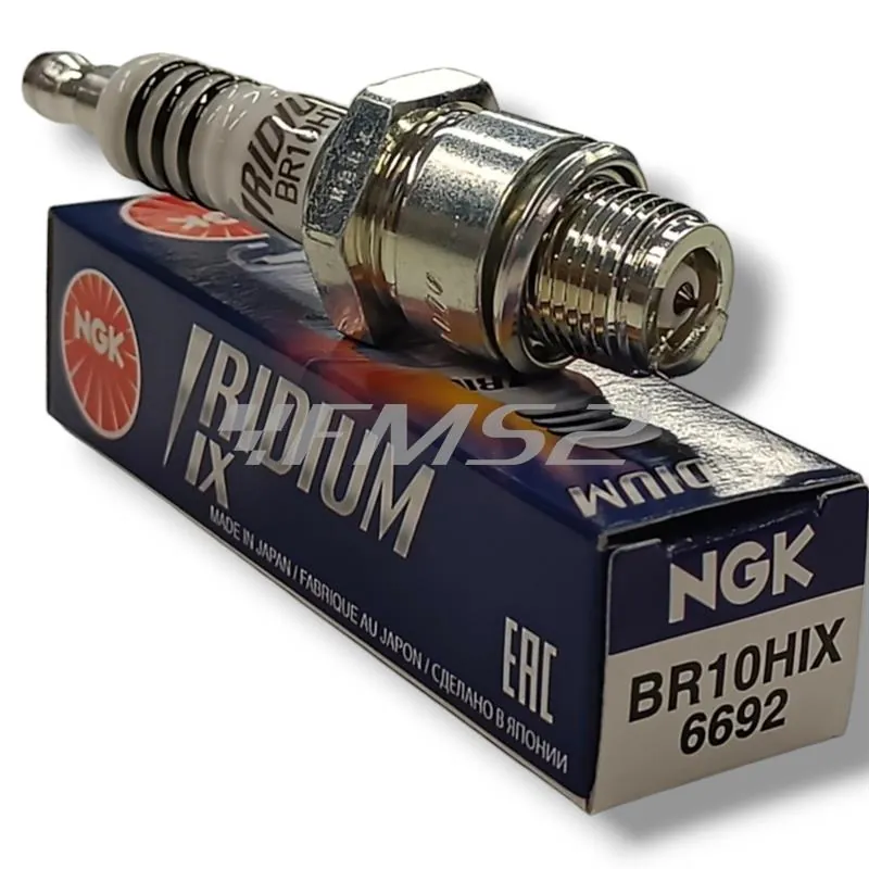 N20116692 Candela NGK BR10HIX Iridio con filetto corto, con resistenza e attacco SAE svitabile per applicazioni racing varie