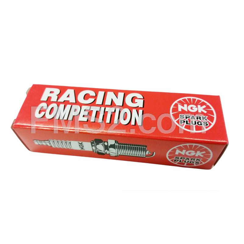 Candela NGK BR9EG Racing Competition, filetto lungo, con resistenza, platino, ricambio N2417090