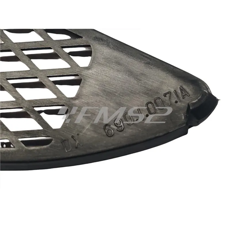 Griglia presa aria destra Benelli in plastica nera per scooter Benelli modelli 491 tutte le serie e modelli prodotti fino al 2004, ricambio R69010071AZ