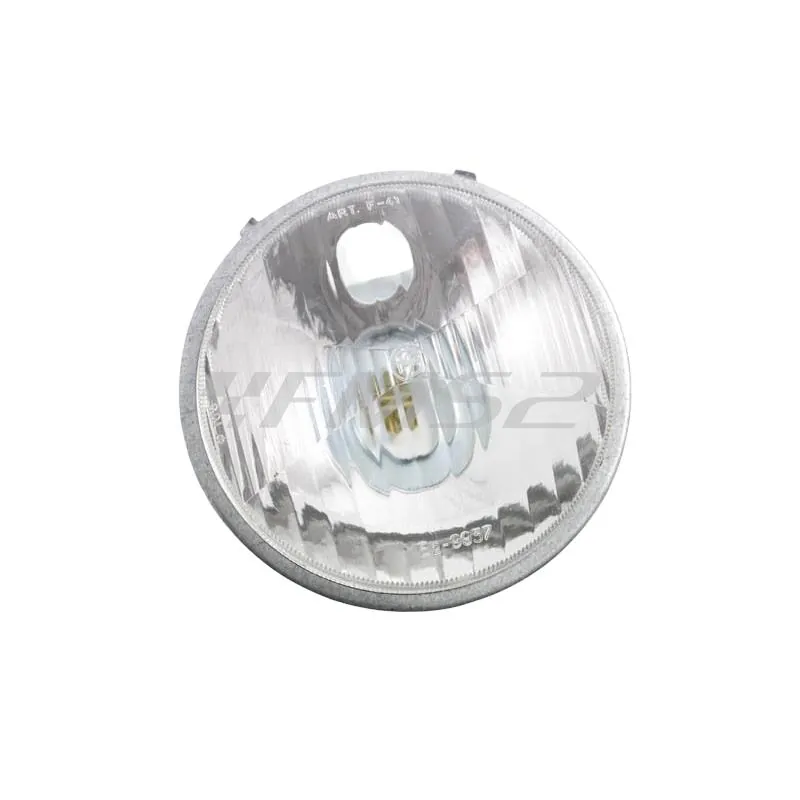 Fanale anteriore tondo diametro 105 mm, sigillato, con portalampada a 2 luci per Vespa 50 S, R, L (Bosatta), ricambio F226
