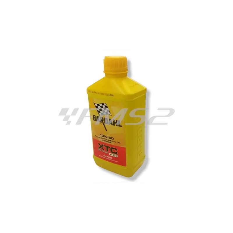 Olio Bardahl XTC C60 Sae 10W50 Road sintetico 100% confezione da 1 litro, ricambio 338139
