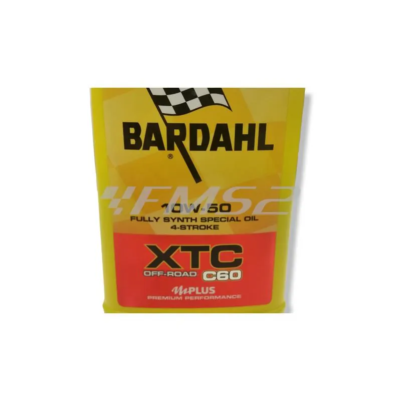 Olio Bardahl XTC C60 Sae 10W50 Road sintetico 100% confezione da 1 litro, ricambio 338139