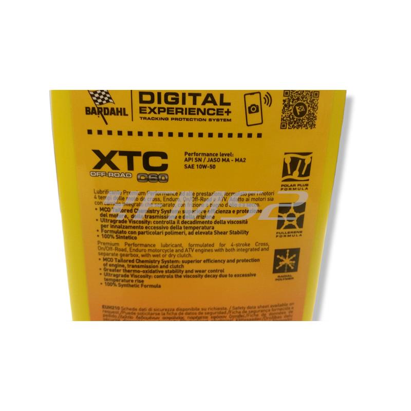 Xtc c60 10w-50 bardahl sae 10w-50/api sn/ja * 1l, ricambio 338139