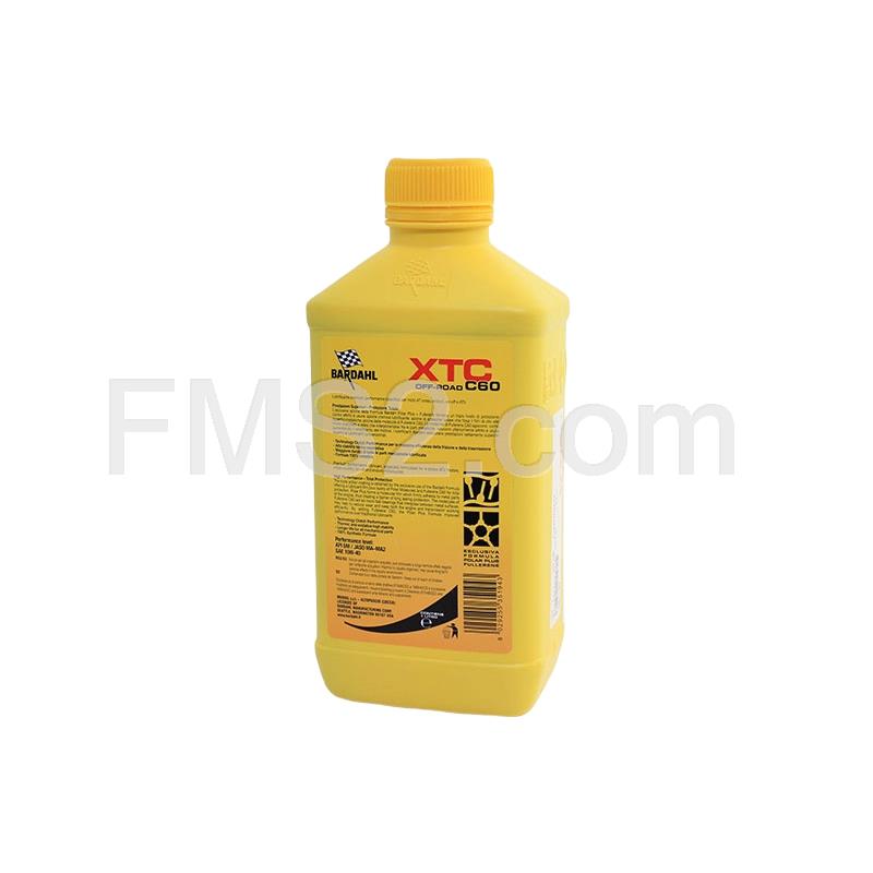 Olio Bardahl XTC C60 sintetico 100 %  off road con gradazione 10W40, confezione da 1 litro, ricambio 351140