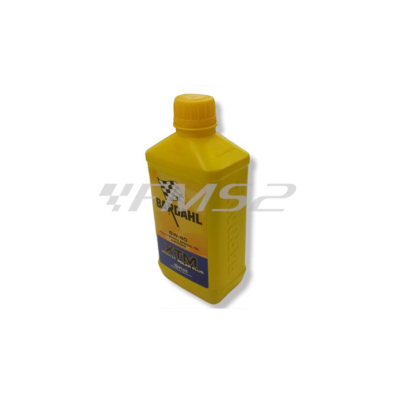 Flacone olio Bardahl XTM polarplus specifico per scooter 4 tempi con gradazione 5W40 e confezione da 1 litro, ricambio 363039