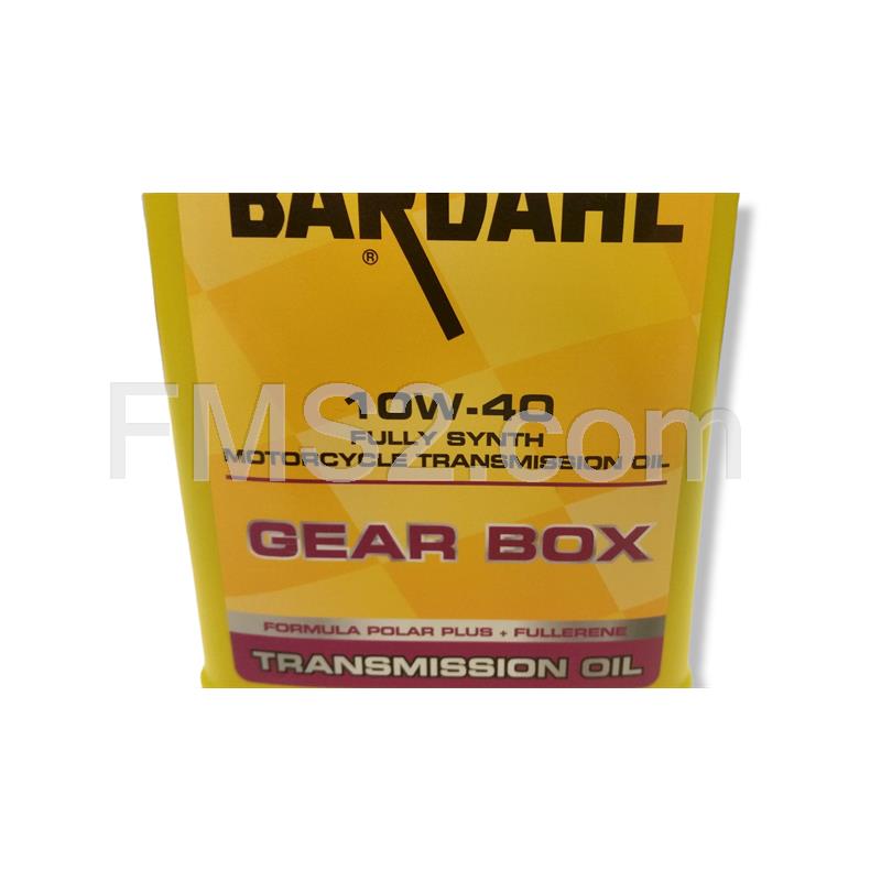 Olio cambio motore 2 tempi Bardahl modello Gear box con densità 10W40 nella confezione in barattolo da 1 litro, ricambio 405039