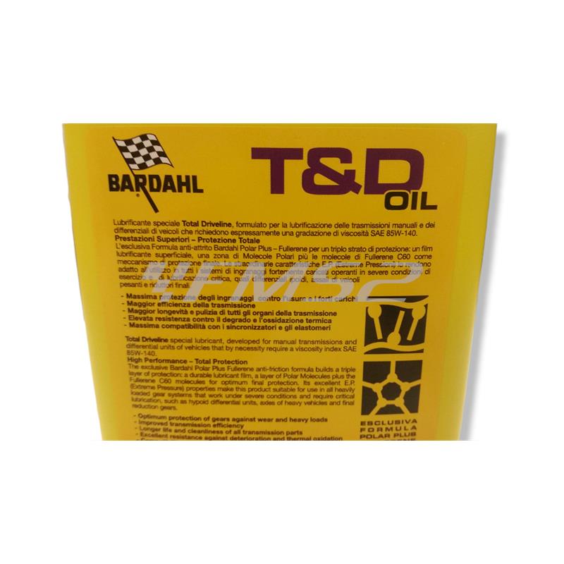 T&d oilsae 85w-140api gl-5 e gl-4 / * 1l, ricambio 423039