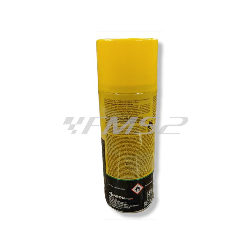 Bomboletta spray catena Foamy chain lube Bardahl da 400cc specifica per moto off-road e altre applicazioni, ricambio 601029