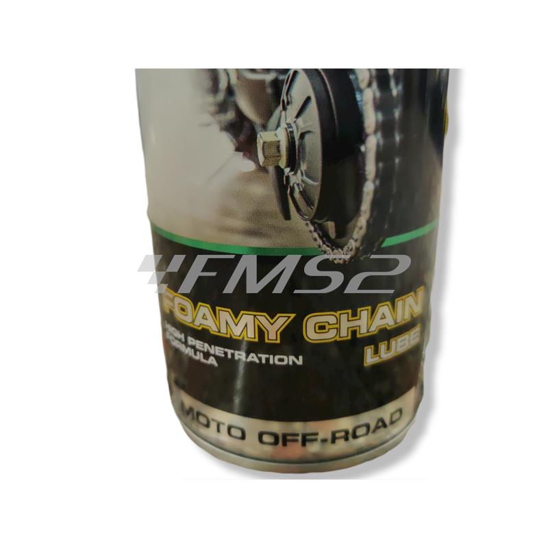 Bomboletta spray catena Foamy chain lube Bardahl da 400cc specifica per moto off-road e altre applicazioni, ricambio 601029