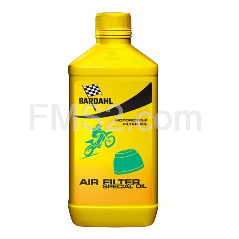 Flacone olio filtri aria Bardahl Air filter special oil in flacone da 1 litro, ricambio 701039