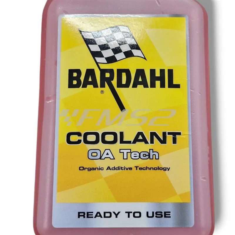 Bardahl Coolant OA Tech 1L - Liquido refrigerante organico pronto all'uso, ricambio 739039, compatibile auto e moto