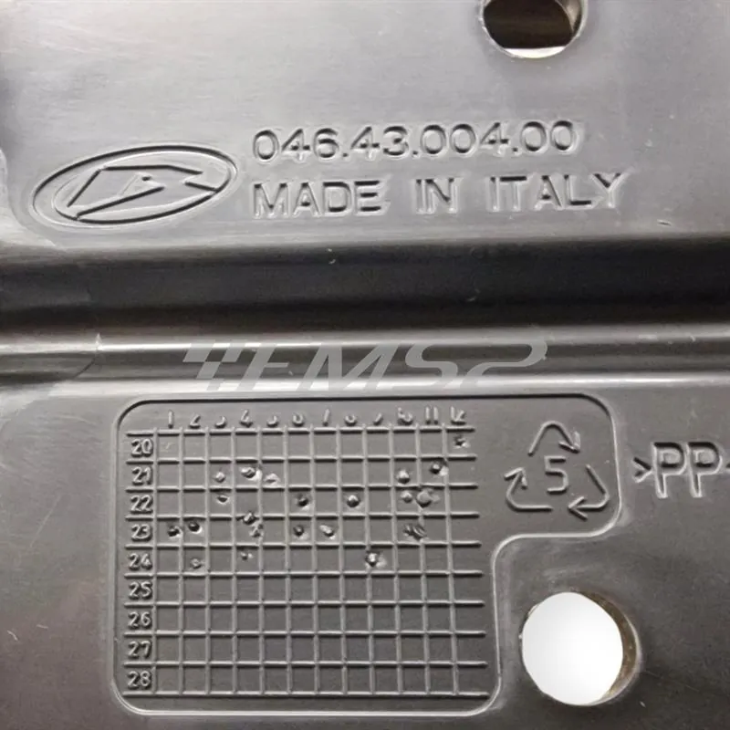 046.43.004.00.59 Parafango anteriore motard nero originale BETA specifico per BETA RR MOTARD 50 2T prodotti dal 2021 in poi