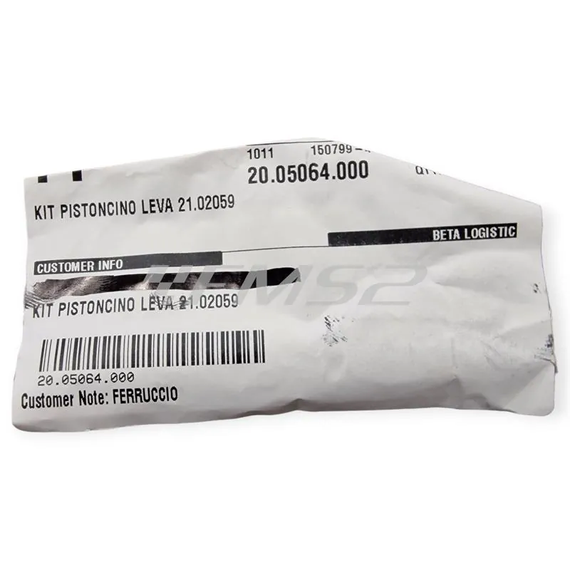 Kit pistoncino pompa freno anteriore GRIMECA da Ø 11 mm per tutti i BETA RR ENDURO/MOTARD 50cc 2T e 125cc 4T, ALP 200 e 350 4T e MOTARD M4 350cc 4T, ricambio 20.05064.000