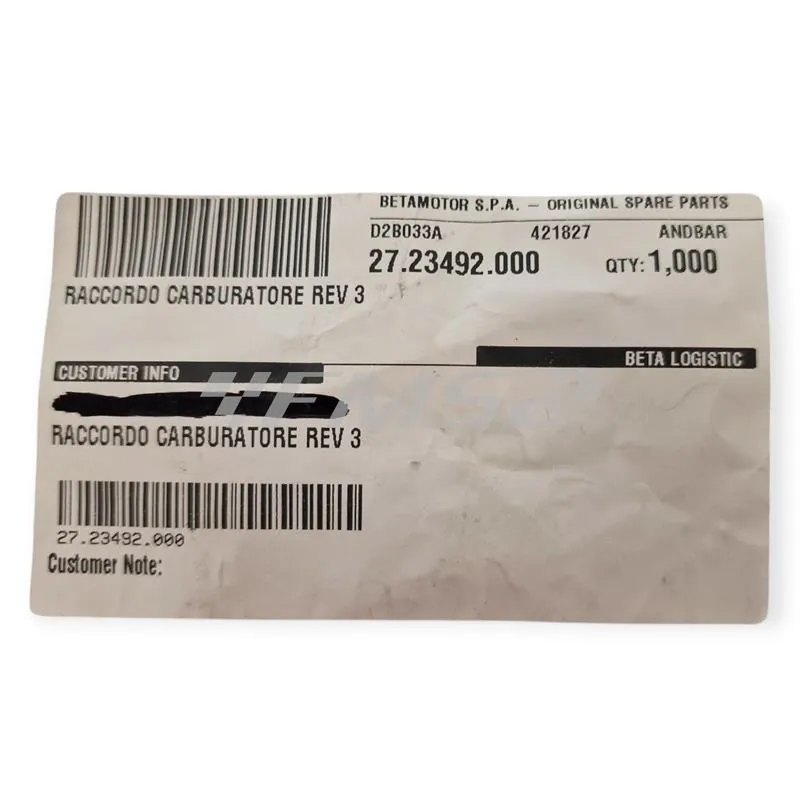 27.23492.000 Raccordo carburatore rev 3