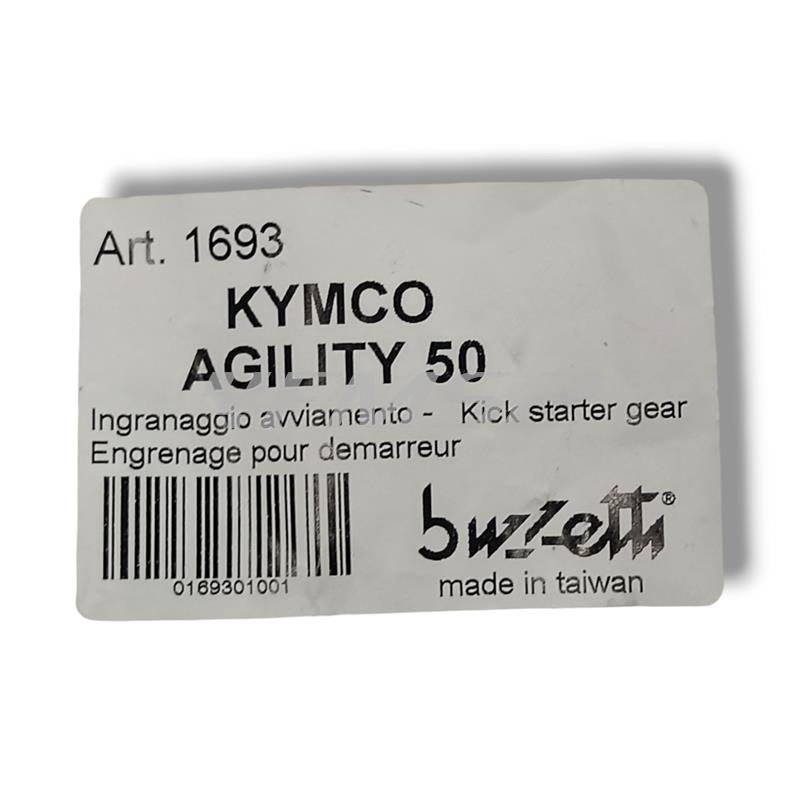 Pedale leva ingranaggio scorrevole messa in moto avviamento a pedale per scooter Kymco Agility 50 2t e 4t Buzzetti, ricambio 1693
