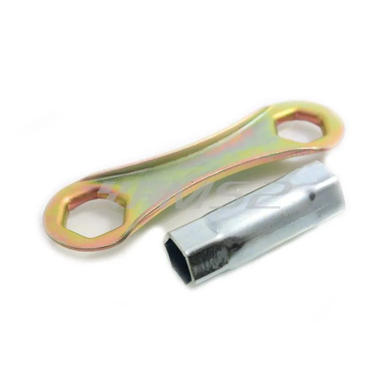 Chiave candela con leva di manovra a doppio esagono per candele da 16 e 18 mm Buzzetti, ricambio 4850