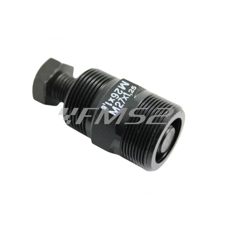 Estrattore volano Buzzetti con doppio filetto passo destro: misure 26 mm passo 1,5 e 27 mm passo 1,25, ricambio 5288