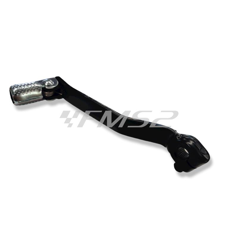 Leva cambio Buzzetti in acciaio completo di gommino per Yamaha XT 500, 550 e 600 cc Tenere 4 tempi, ricambio 7595