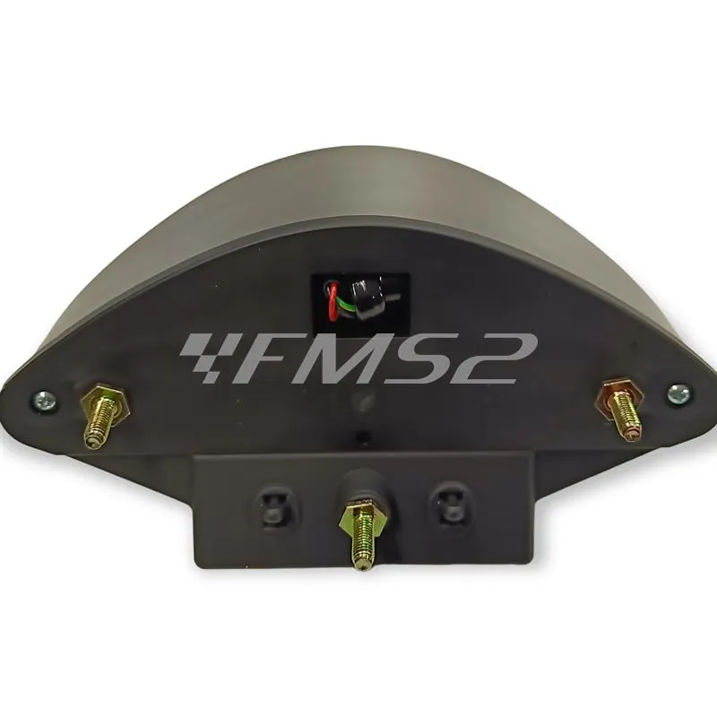 Fanale posteriore BCD di colore nero con alette nere e luci led per scooter Mbk Nitro e Yamaha Aerox prodotti fino al 2012, ricambio CGN475414