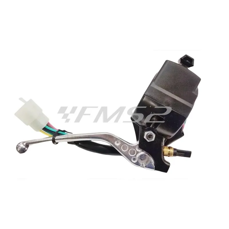 Comando freno sinistro completo di devio luci, leva e interruttore stop per scooter Yamaha BW'S 50 prodotti dal 2004 in poi (TNT), ricambio CGN491460