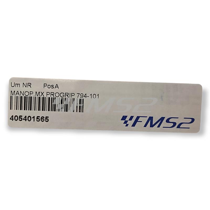 Coppia manopole Progrip modello MX 794-101 in gomma di colore bianco per utilizzo su manubri cross, ciclomotori e scooter con diametro da 22 mm, ricambio 405401565