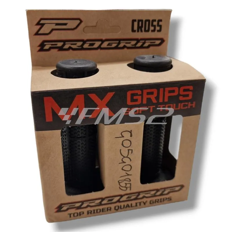 Manopole ProGrip in gomma nera modello MX 803-102 senza foro terminale, ricambio 405401855