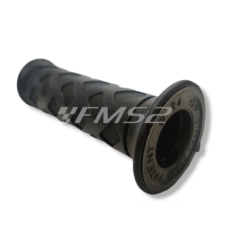 Coppia manopole scooter Progrip modello 789-102 in gomma di colore nera tipo originali con diametro 22 e 25 mm, ricambio 405402065