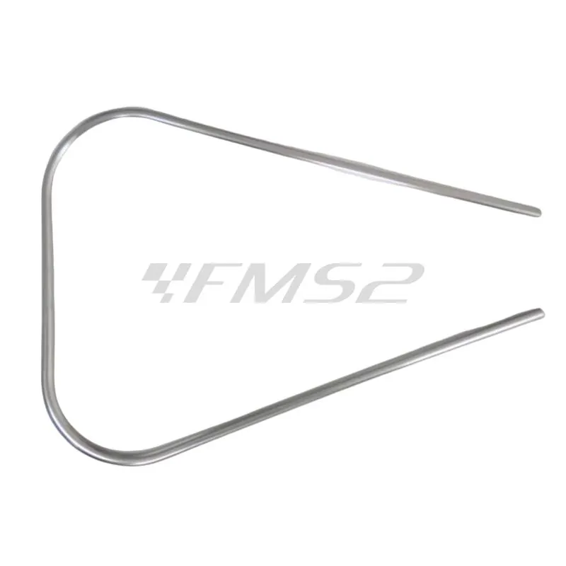 Bordo scudo in meral originale Piaggio di colore argento metallizzato per Piaggio Vespa PX 125-150-200 cc e adattabile a vespa 50-125 primavera-125 et3 (CIF), ricambio 10170