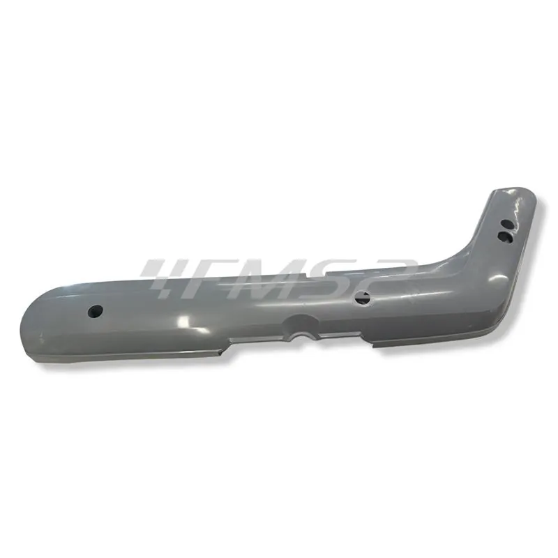 Coppia fiancatine laterali CIF made in Italy per ciclomotore Piaggio Ciao SC in plastica di colore grigio venduti senza perni, senza molle e senza scritta, ricambio 10426
