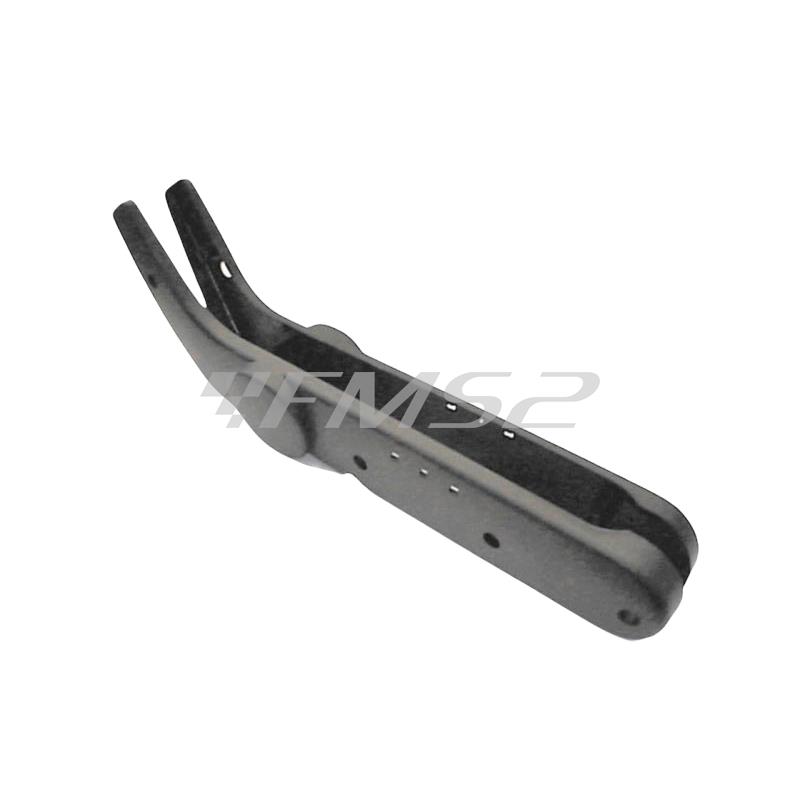 Coppia fiancatine laterali in plastica di colore nero per ciclomotore Piaggio Ciao monomarcia modello fl (CIF), ricambio 10428-29