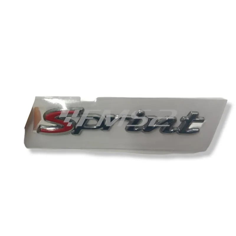 Targhetta adesiva CIF originale SPRINT versione piccola da 60,0 mm resinata, cromata e adesiva per scudo anteriore Vespa Sprint 50 e 125 4 tempi dal 2014 in poi, ricambio 10467