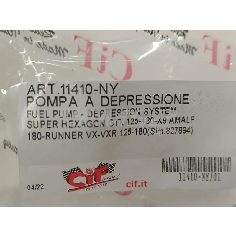 11410-NY Pompa a depressione Piaggio Gilera (CIF)