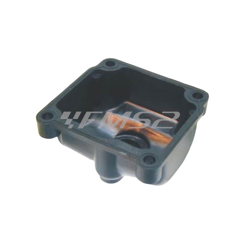 Vaschetta in plastica nera senza guarnizione per carburatore Dell'Orto phbg 19-20-21 (CIF), ricambio 11553