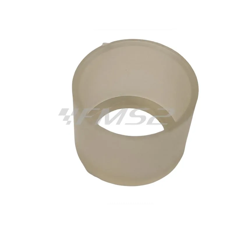 Riduzione boccola in teflon attacco carburatore diametro esterno 18 mm, interno 16 mm, altezza 14 mm e diametro foro lato battuta 12,3 mm (CIF), ricambio 11601