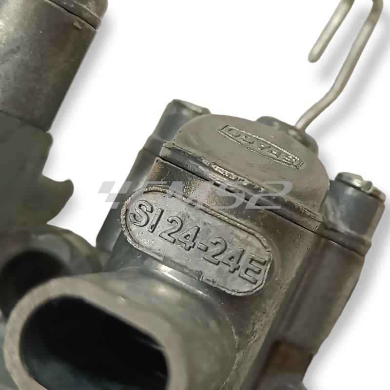 Carburatore Dell'orto distribuito da CIF modello SI 24-24 senza miscelatore per Piaggio Vespa P200E, PX200E e adattabile su PX125 e PX150 tutti i modelli senza miscelatore, ricambio 12242