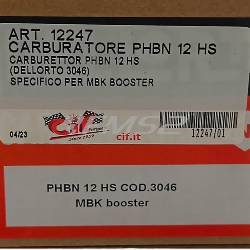 Carburatore PHBN12 (CIF), ricambio 12247